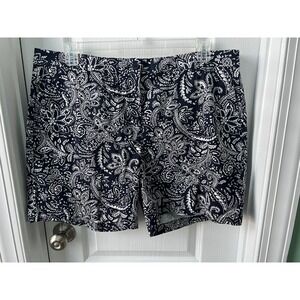 Talbots‎ Womens Shorts The Weekend Paisley Floral Size 18